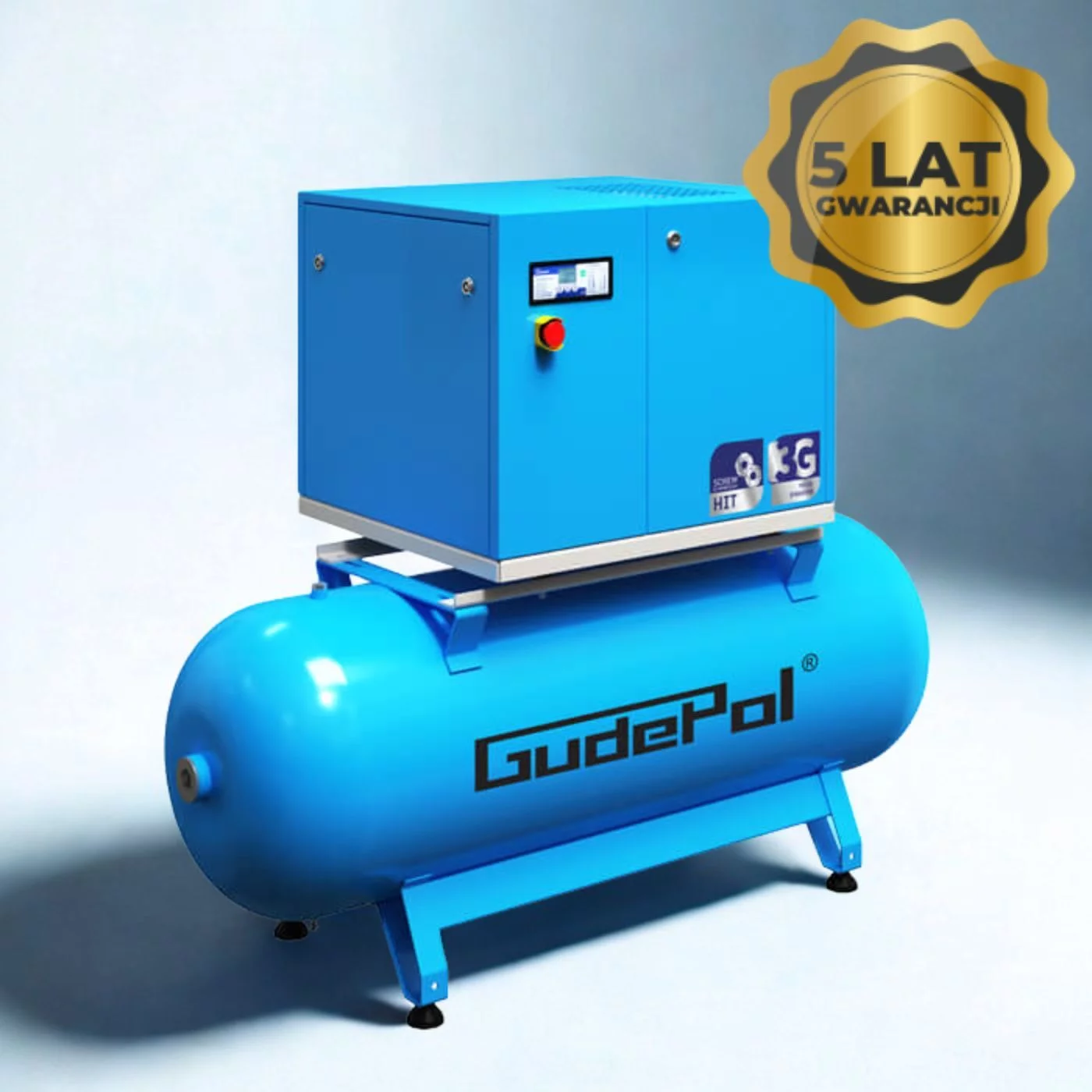 Kompresor śrubowy HIT-3G 7,5 kW 270l 10 bar 900 l/min GUDEPOL