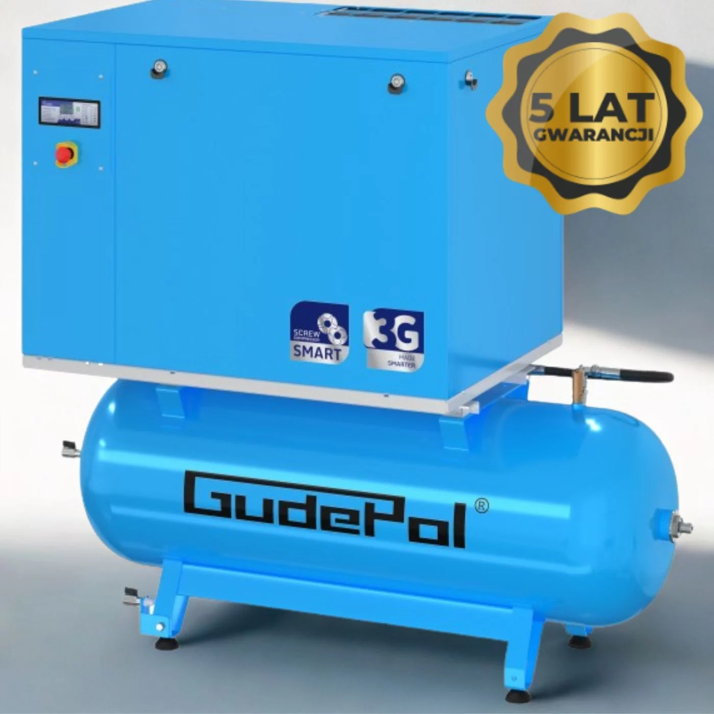Kompresor śrubowy SMART 5,5kW 500L 10bar 720l/min Gudepol
