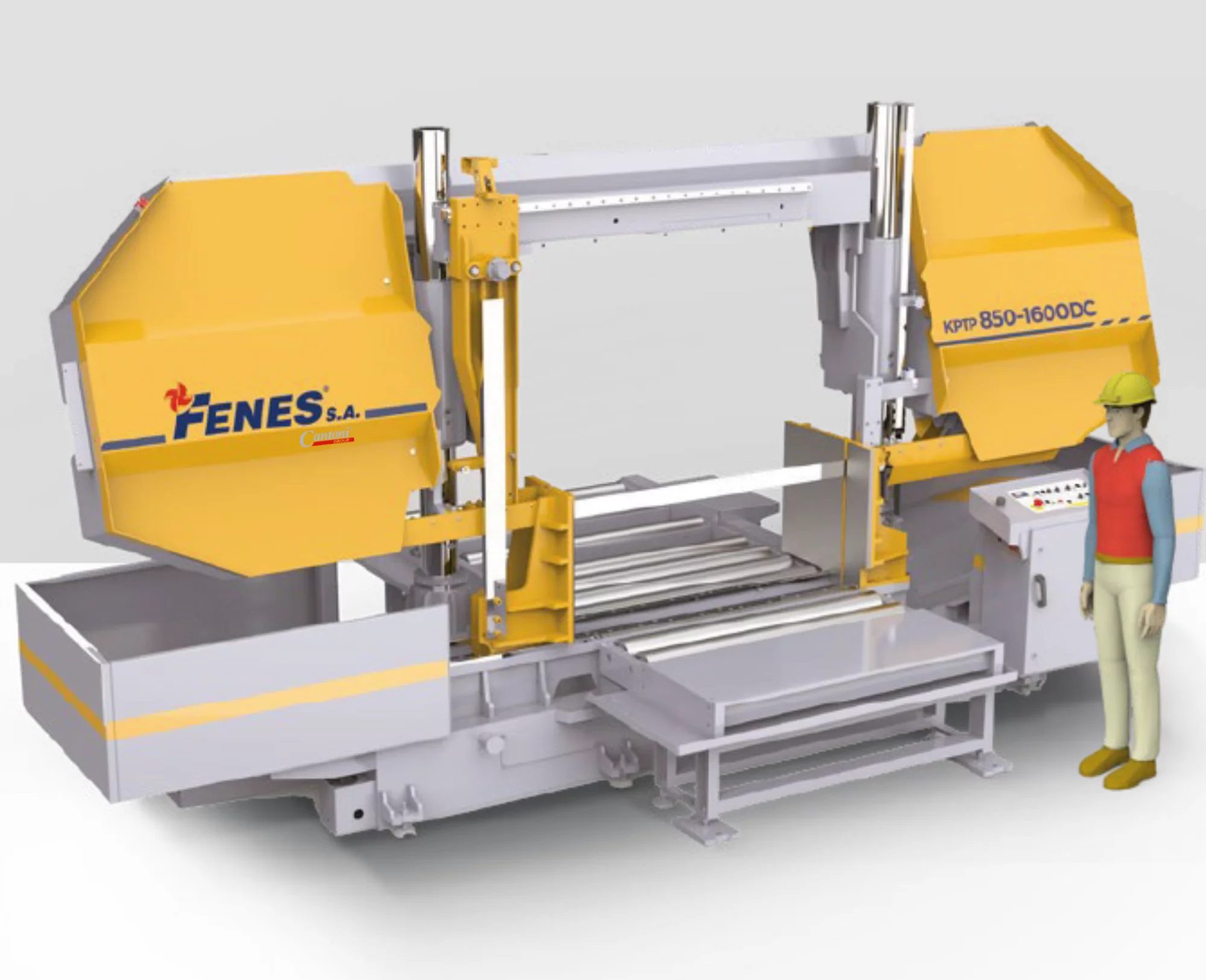 Przecinarka do metalu półautomatyczna dwukolumnowa - KPTP 850-1300DC - cięcie proste